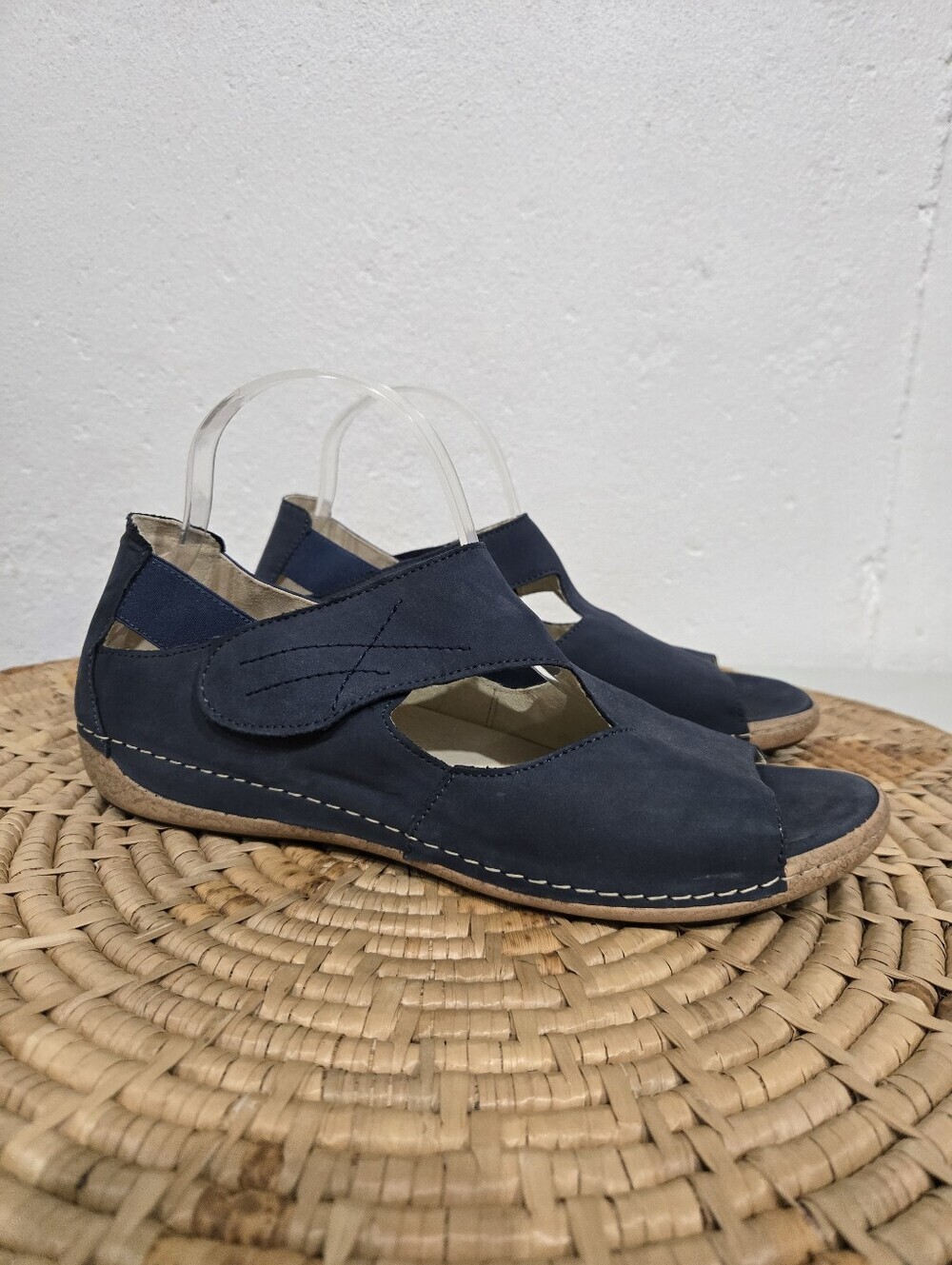 Waldlaufer Navy Open Toe Sandals